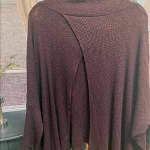 Open Back Deep Purple Sweater